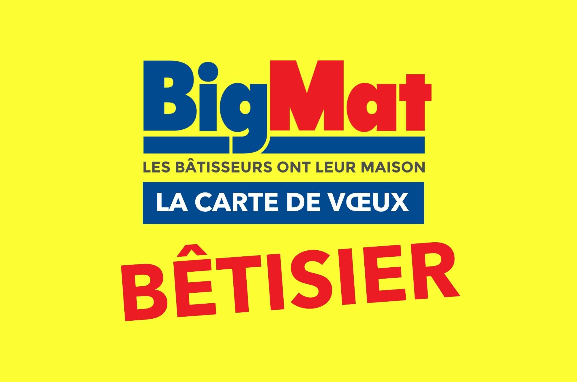 La carte de voeux bêtisier